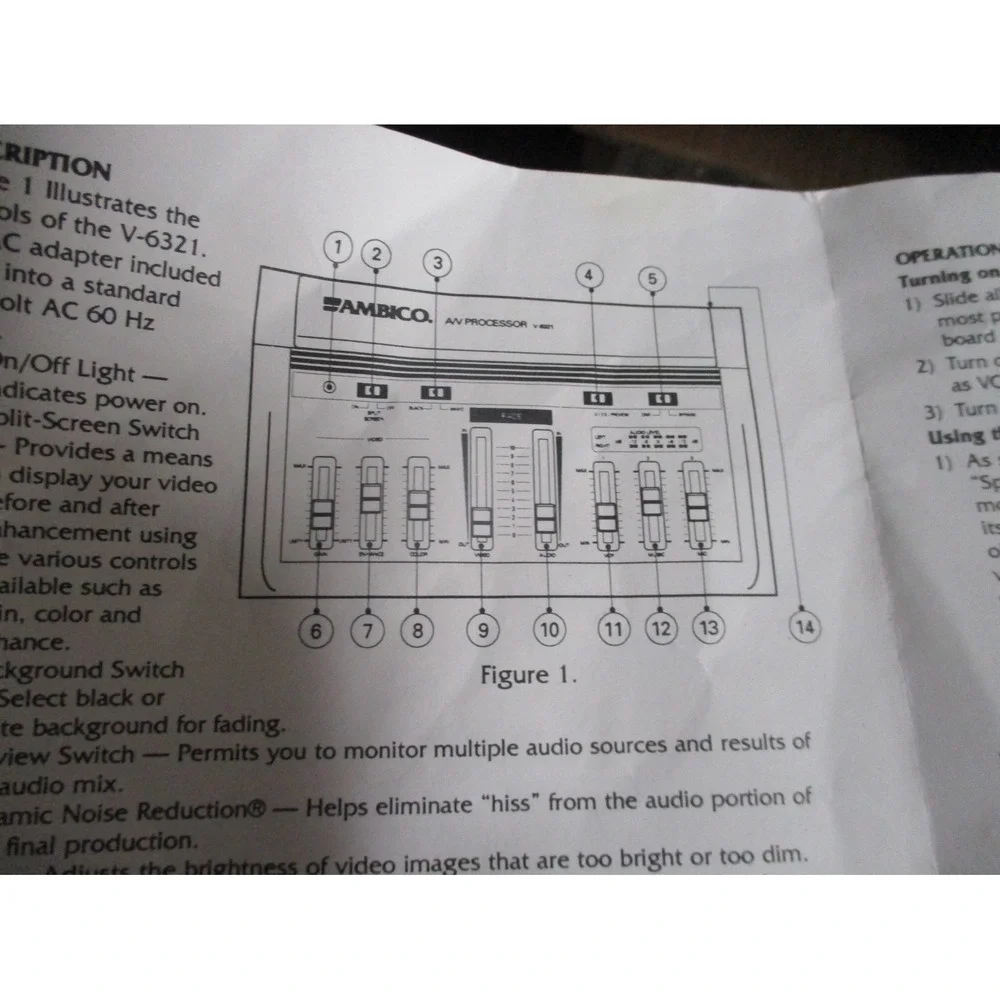 Vintage 90's AMBICO Editing A/V Processor V-6321